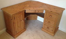 Pinetum Pine Corner Desk Delivery Supermarket